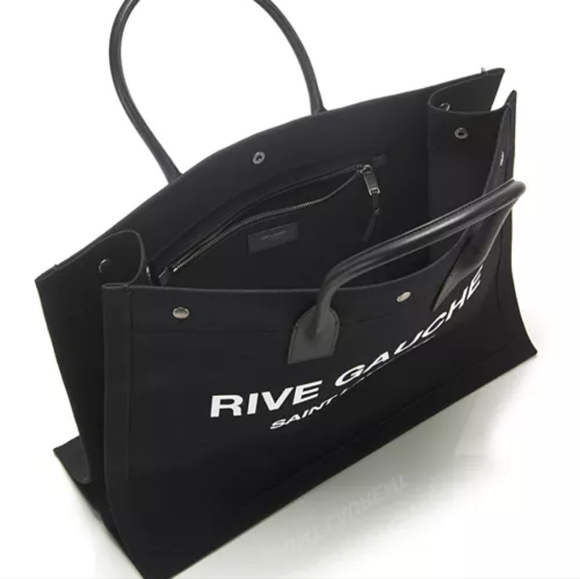 - Saint Laurent RIVE GAUCHE cabas canvas tote bag - Picture 11 of 11